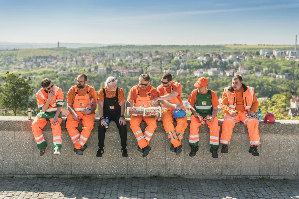 Just like Abbey Road: Prague workers show some real sense of humour