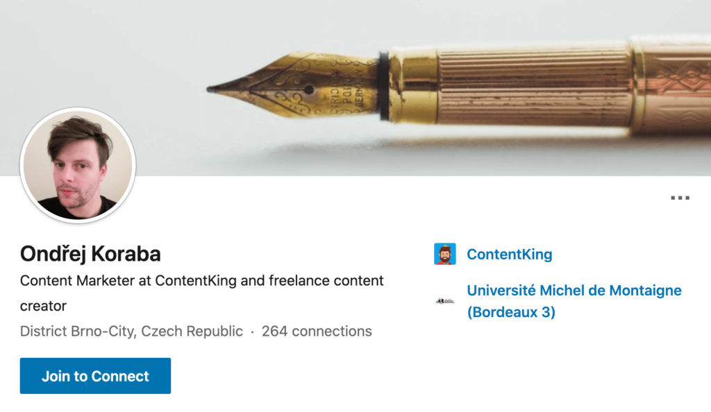 Ondřej Koraba LinkedIn profil